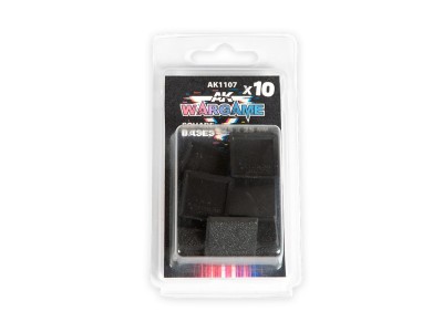 PLASTIC WARGAME BASES. SQUARE BASE 25x25mm 