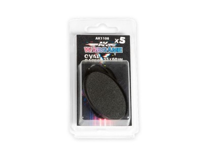 PLASTIC WARGAME BASES. OVAL BASE 35x60mm 