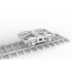GERMAN RAILWAY SCHWERER PLATTFORMWAGEN TYME SSYS 1/35  2