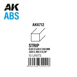 Strips 0.50 x 5.00 x 350mm - ABS STRIP 