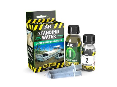 RESIN STAGNANT WATER COMPONENTS EPOXY RESIN 180ML 