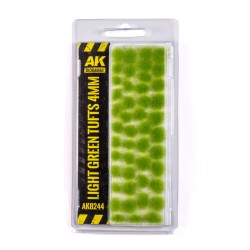 LIGHT GREEN TUFTS 4MM  2