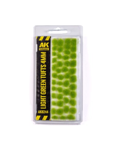 LIGHT GREEN TUFTS 4MM 