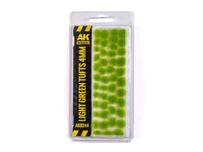 LIGHT GREEN TUFTS 4MM 