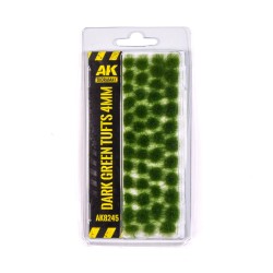 DARK GREEN TUFTS 4MM  2