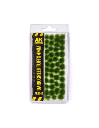 DARK GREEN TUFTS 4MM 