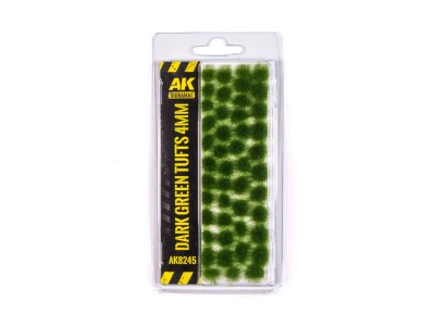 DARK GREEN TUFTS 4MM 