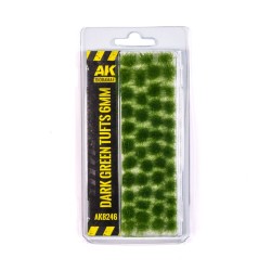 DARK GREEN TUFTS 6MM  2