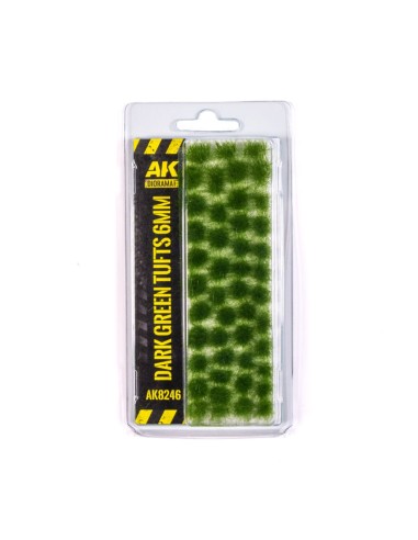 DARK GREEN TUFTS 6MM 