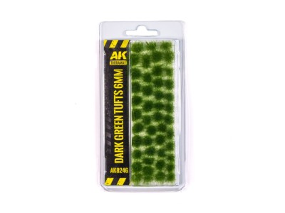 DARK GREEN TUFTS 6MM 