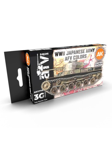 WWII Japanese Army AFV Colors SET 3G 