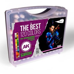 3G PLASTIC BRIEFCASE 120 WARGAME COLORS 