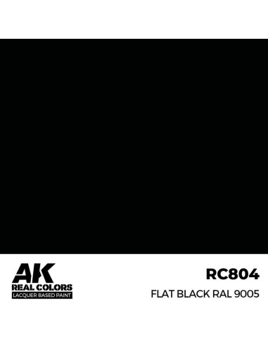 Real Colors: Flat Black RAL 9005 17 ml. 