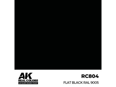 Real Colors: Flat Black RAL 9005 17 ml. 