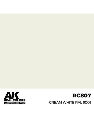 Real Colors: Cream White RAL 9001 17 ml. 