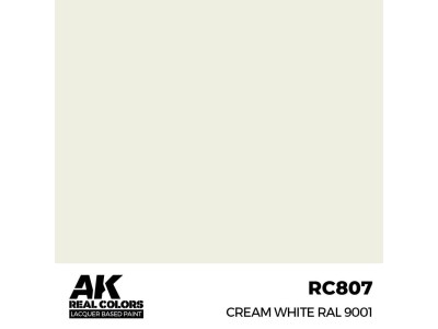 Real Colors: Cream White RAL 9001 17 ml. 