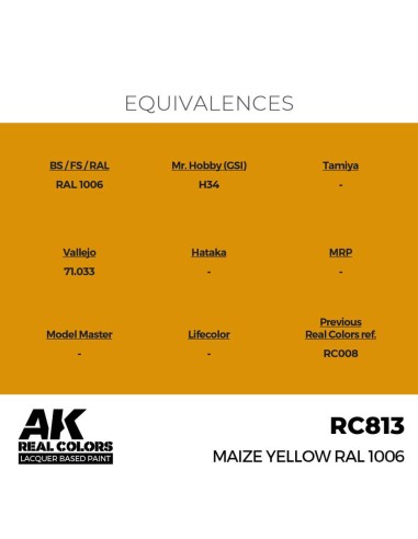Real Colors: Maize Yellow RAL 1006 17 ml. 