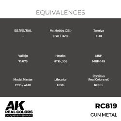 Real Colors: Gun Metal 17 ml. 