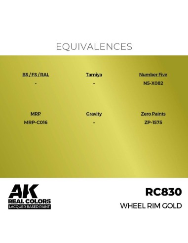 Real Colors: Wheel Rim Gold 17 ml. 