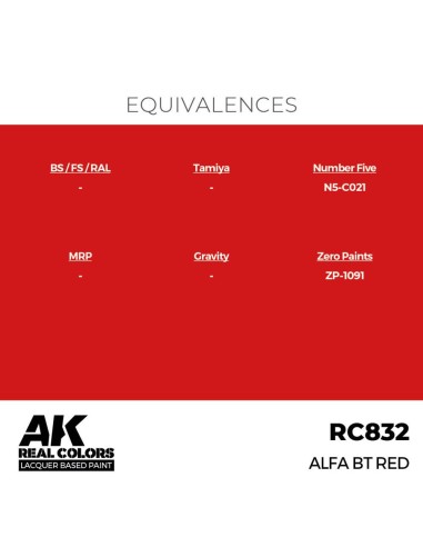 Real Colors: Alfa BT Red 17 ml. 