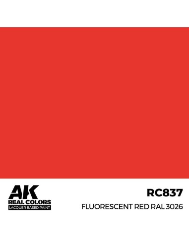 Real Colors: Fluorescent Red RAL 3026 17 ml. 