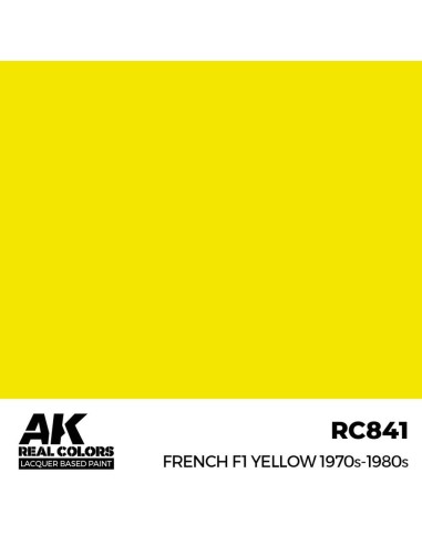 Real Colors: French F1 Yellow 1970s-1980s 17ml. 