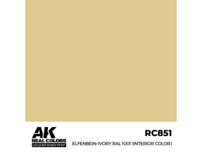 Real Colors: Elfenbein-Ivory RAL 1001 (Interior Color) 17 ml. 