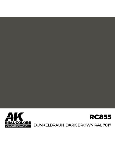 Real Colors: Dunkelbraun-Dark Brown RAL 7017 17 ml. 