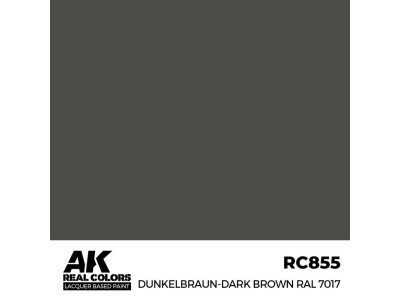 Real Colors: Dunkelbraun-Dark Brown RAL 7017 17 ml. 
