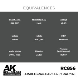 Real Colors: Dunkelgrau-Dark Grey RAL 7021 17 ml. 