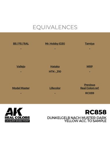Real Colors: Dunkelgelb Nach Muster-Dark Yellow acc. to Sample 