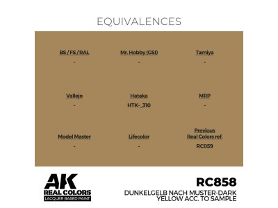 Real Colors: Dunkelgelb Nach Muster-Dark Yellow acc. to Sample 