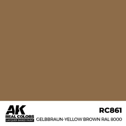 Real Colors: Gelbbraun-Yellow Brown RAL 8000 17 ml.  2