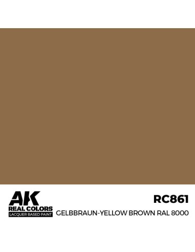 Real Colors: Gelbbraun-Yellow Brown RAL 8000 17 ml. 