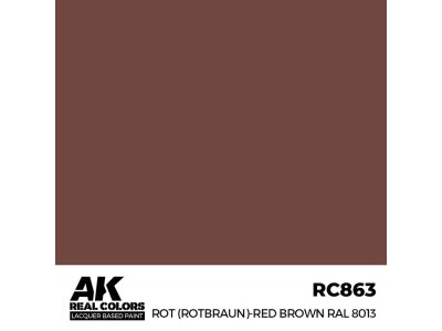Real Colors: Rot (Rotbraun)-Red Brown RAL 8013 17 ml. 
