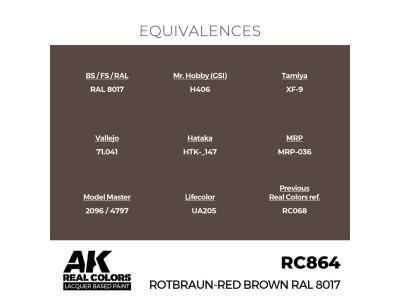 Real Colors: Rotbraun-Red Brown RAL 8017 17 ml. 