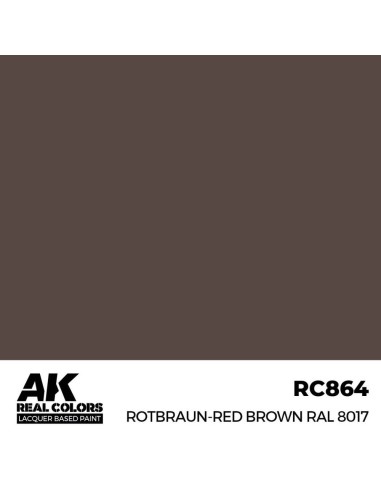 Real Colors: Rotbraun-Red Brown RAL 8017 17 ml. 