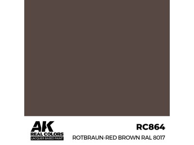 Real Colors: Rotbraun-Red Brown RAL 8017 17 ml. 