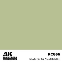 Real Colors: Silver Grey No.28 (BS381) 17 ml.  2