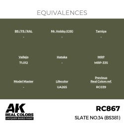 Real Colors: Slate No.34 (BS381) 17 ml. 