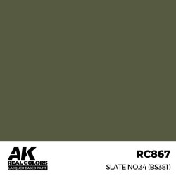 Real Colors: Slate No.34 (BS381) 17 ml.  2