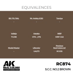Real Colors: S.C.C. No.2 Brown 17 ml. 