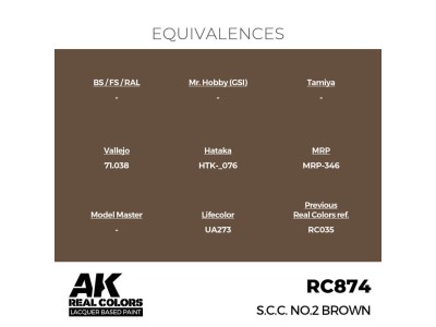 Real Colors: S.C.C. No.2 Brown 17 ml. 