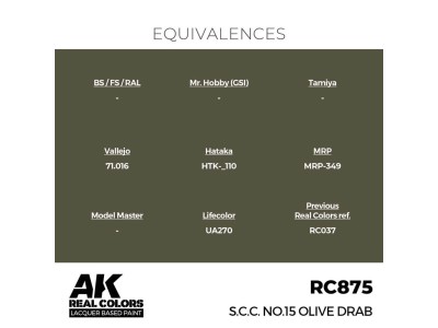 Real Colors: S.C.C. No.15 Olive Drab 17 ml. 