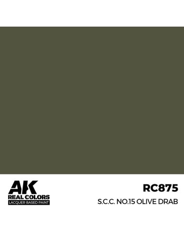 Real Colors: S.C.C. No.15 Olive Drab 17 ml. 