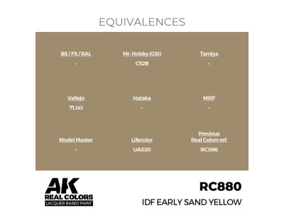 Real Colors: IDF Early Sand Yellow 17 ml. 
