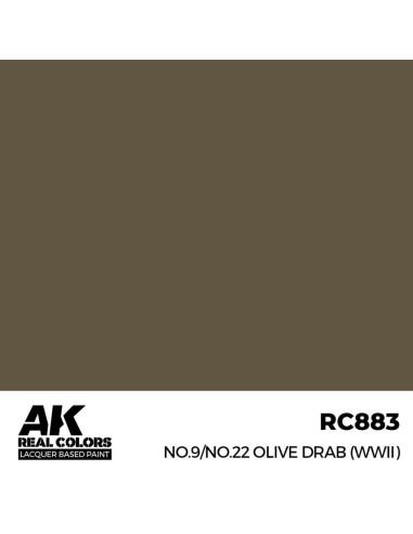 Real Colors: No.9/No.22 Olive Drab (WWII) 17 ml. 