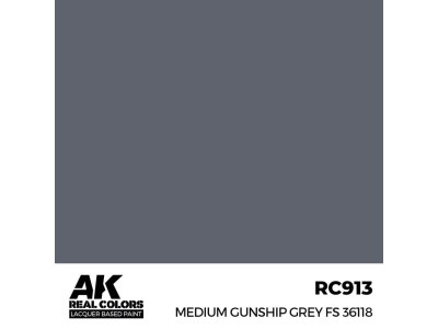 Real Colors: Medium Gunship Grey FS 36118 17 ml. 