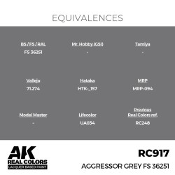 Real Colors: Aggressor Grey FS 36251 17 ml. 