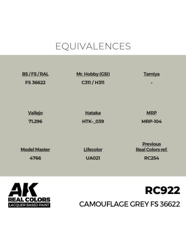 Real Colors: Camouflage Grey FS 36622 17 ml. 
